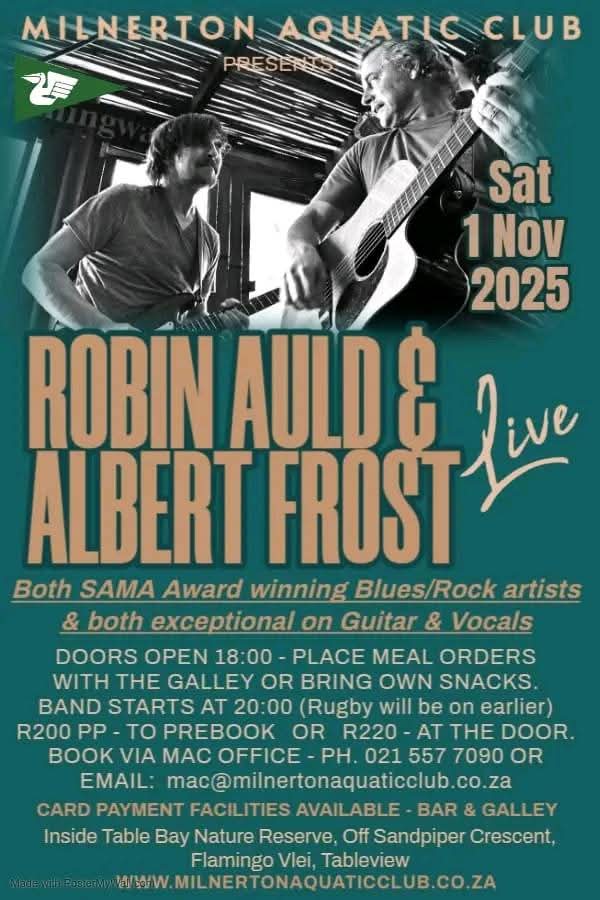 Robin Auld & Albert Frost @ Milnerton Aquatic Club 1 Nov - Image 1