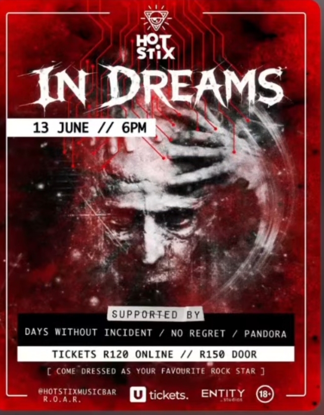 In Dreams @ Hotstix Pool Bar 13 June