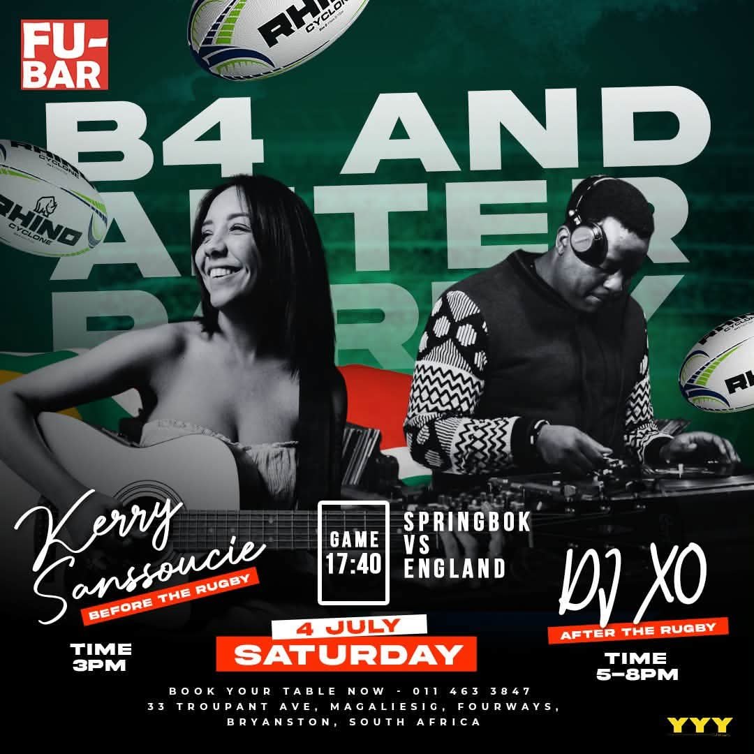 Kerry Sanssoucie @ Fu-Bar · Sandton 4 Jul