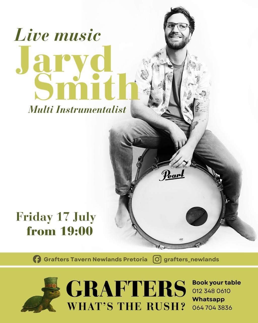 Jaryd Smith @ Grafters Tavern Newlands Pretoria 17 Jul