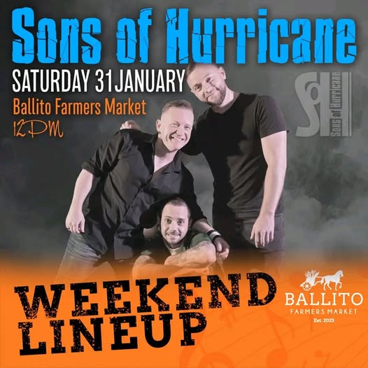 Sons of Hurricane @ Ballito Farmers Market 31 Jan