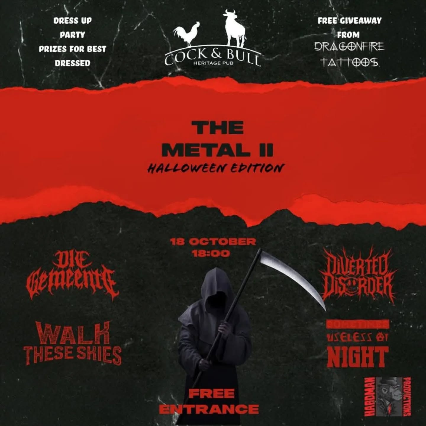 The Metal II - Halloween Edition 18 Oct @ Cock and Bull - Image 1