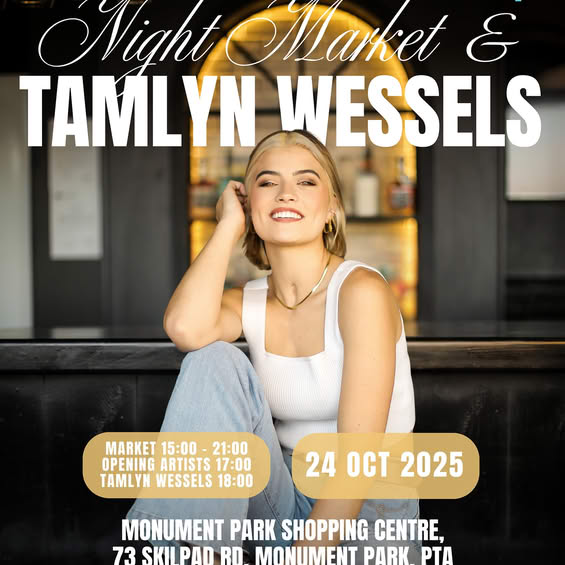 Tamlyn Wessels @ Monument Park Shopping Centre's night market 24 Oct