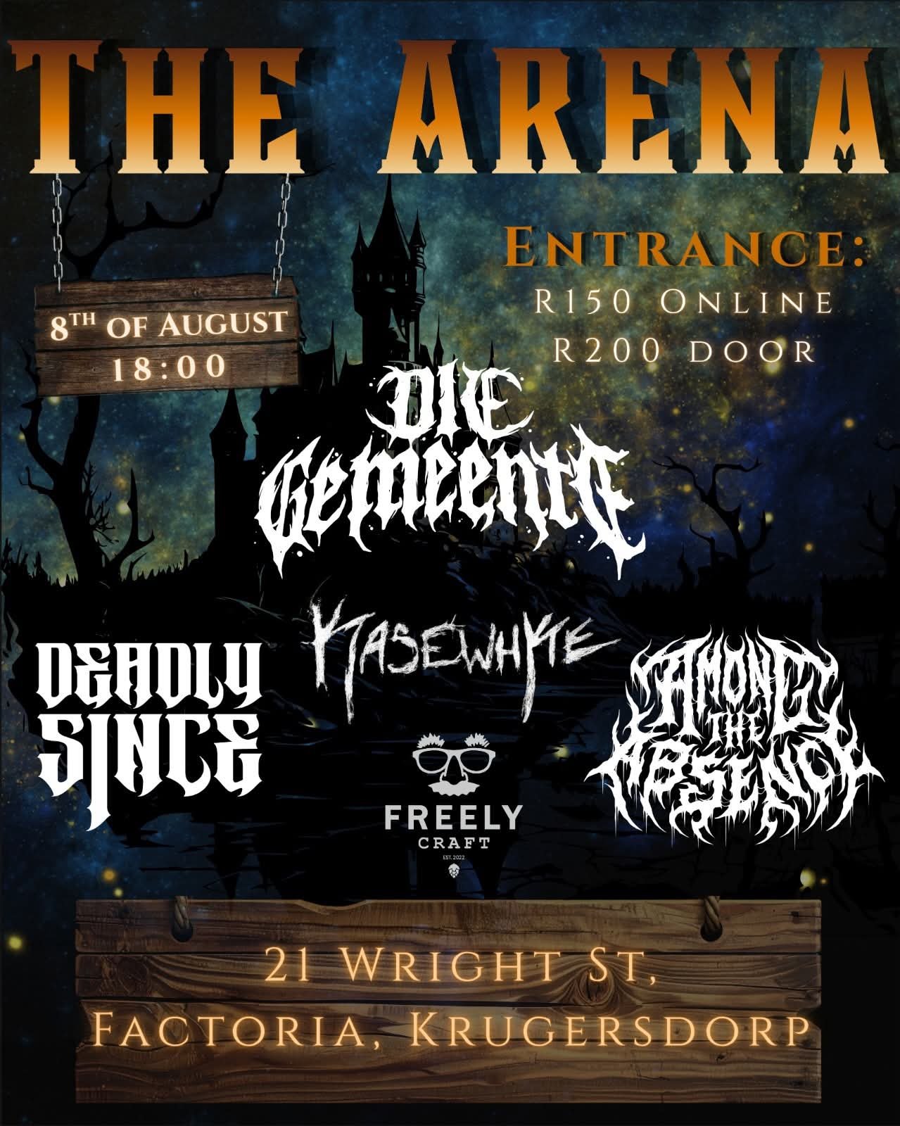 Die Gemeente @ Freely Craft Brewery, 21 Wright St, Factoria, Krugersdorp 8 Aug