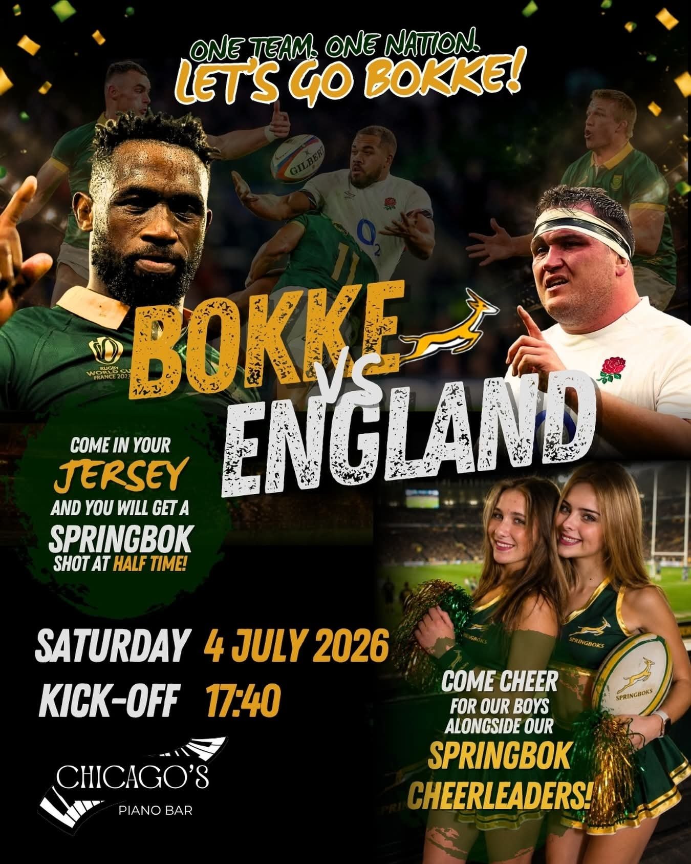 Bokke vs England