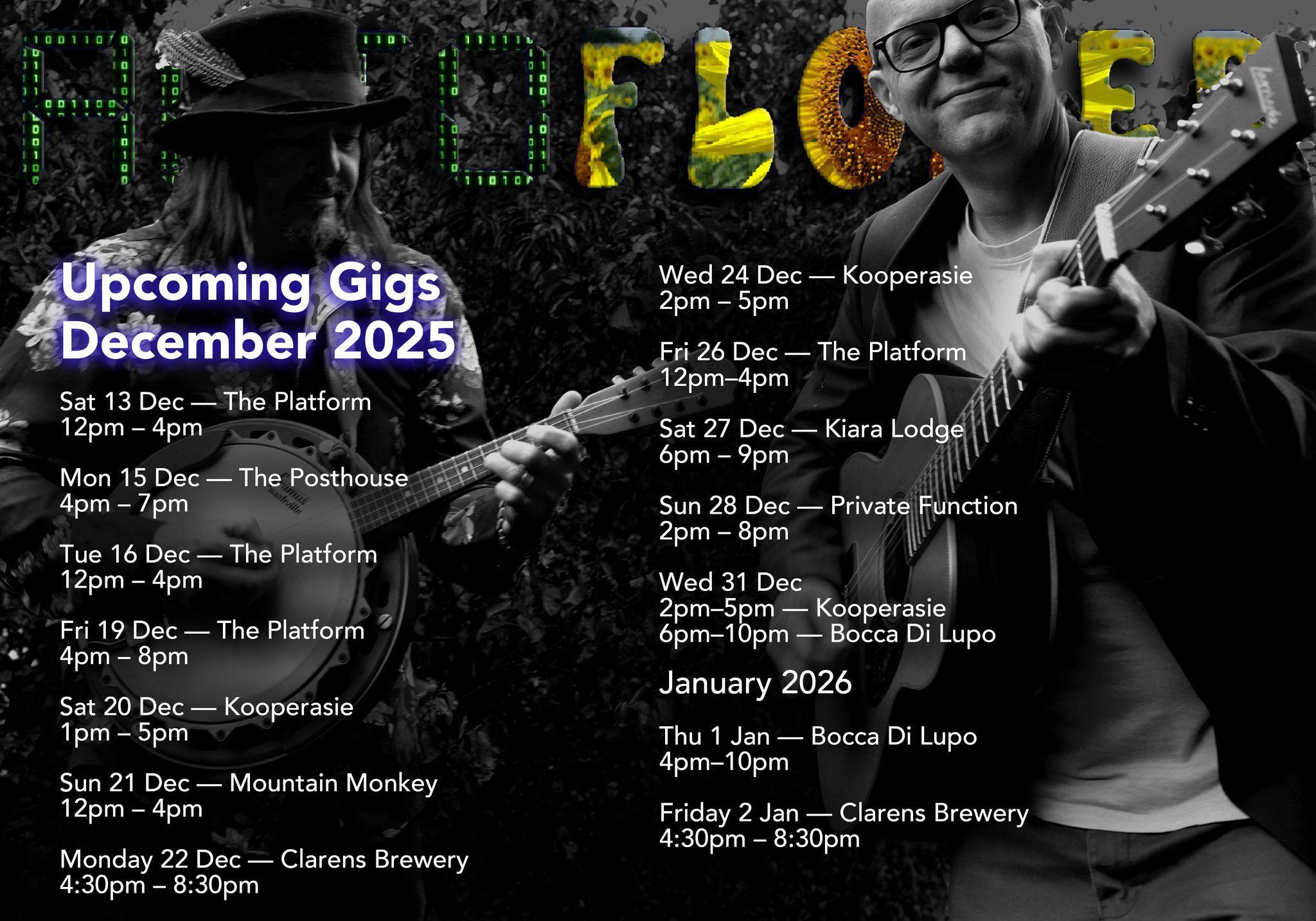 Autoflower @ Kooperasie, Clarens 31 Dec