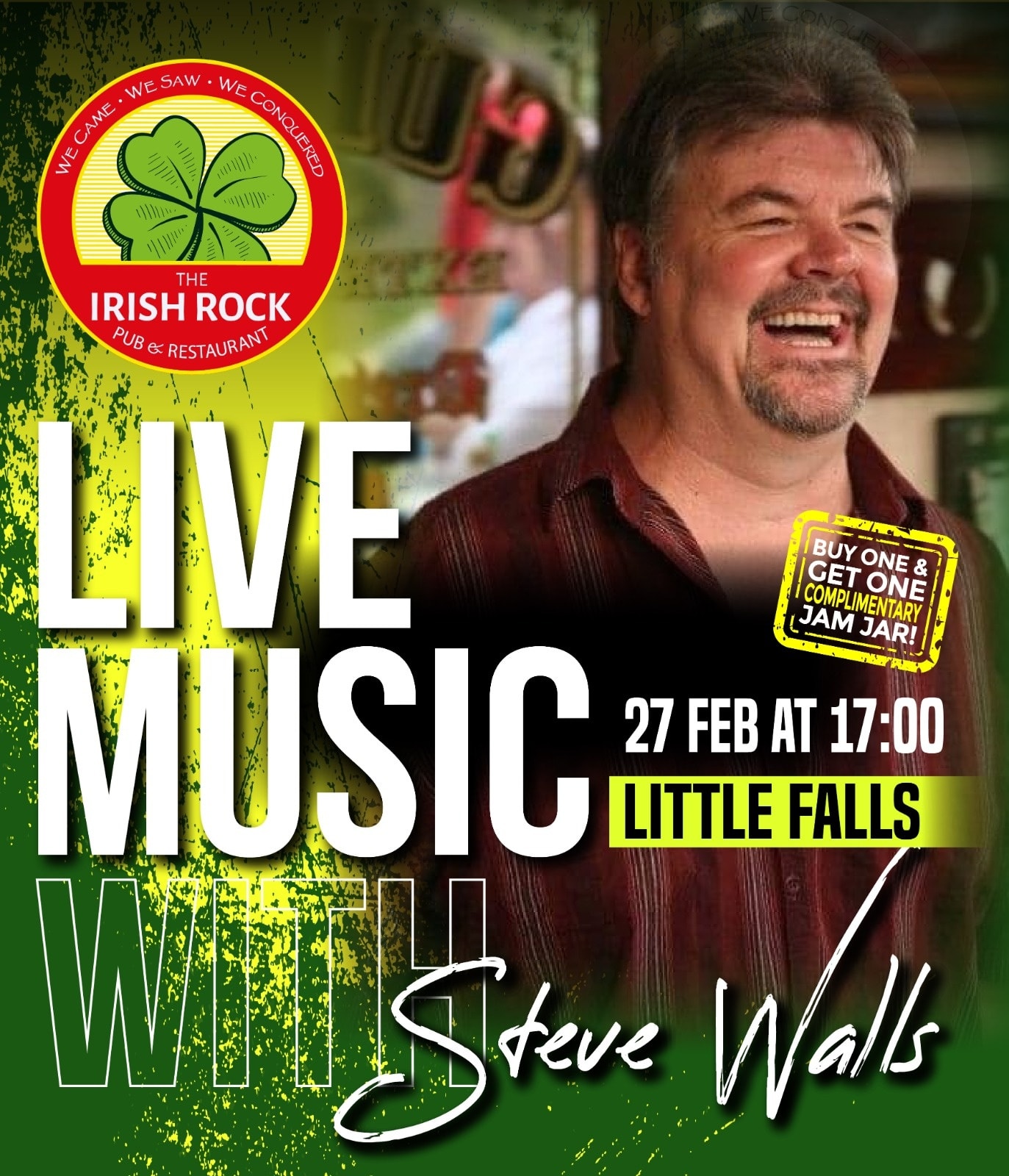 Steve Walls @ The Irish Rock Little Falls 27 Feb