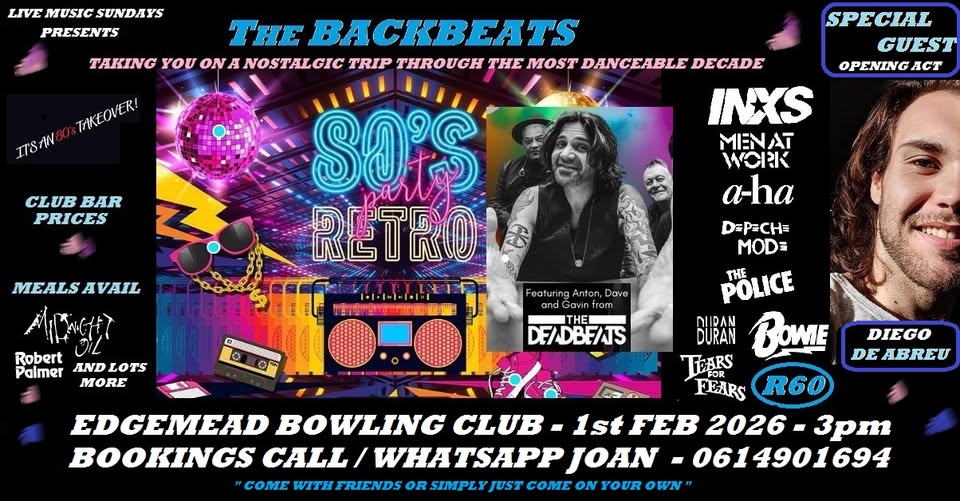 The Backbeats @ Edgemead Bowling Club 1 Feb - Image 1
