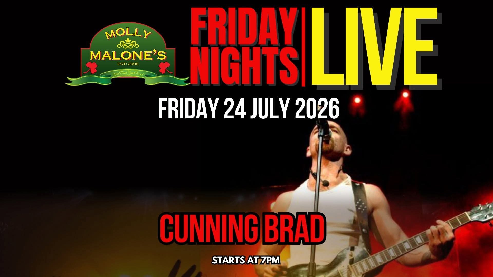 Cunning Brad @ Molly Malone's · Sandton 24 Jul