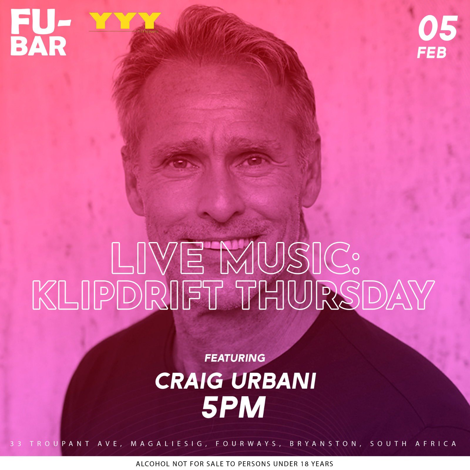 Craig Urbani @ Fu-Bar 5 Feb