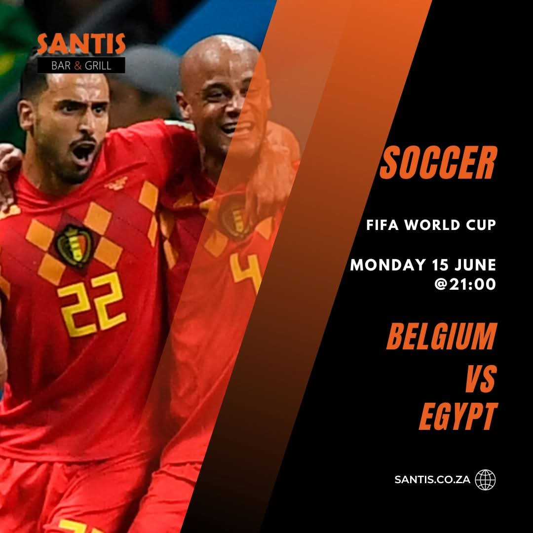 Belgium vs Egypt @ Santis 15 June