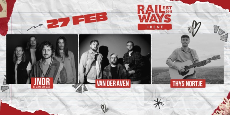 Joshua na die Reën, Van Der Aven & Thys Nortjé live @ Railways Cafe, Irene 27 February