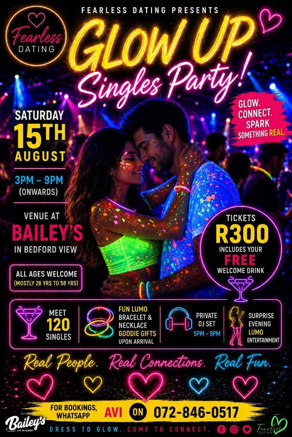 Fearless Dating presents GLOW UP Singles Party!