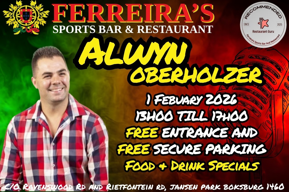 Alwyn Oberholzer @ Ferreira's Sports Bar 1 Feb