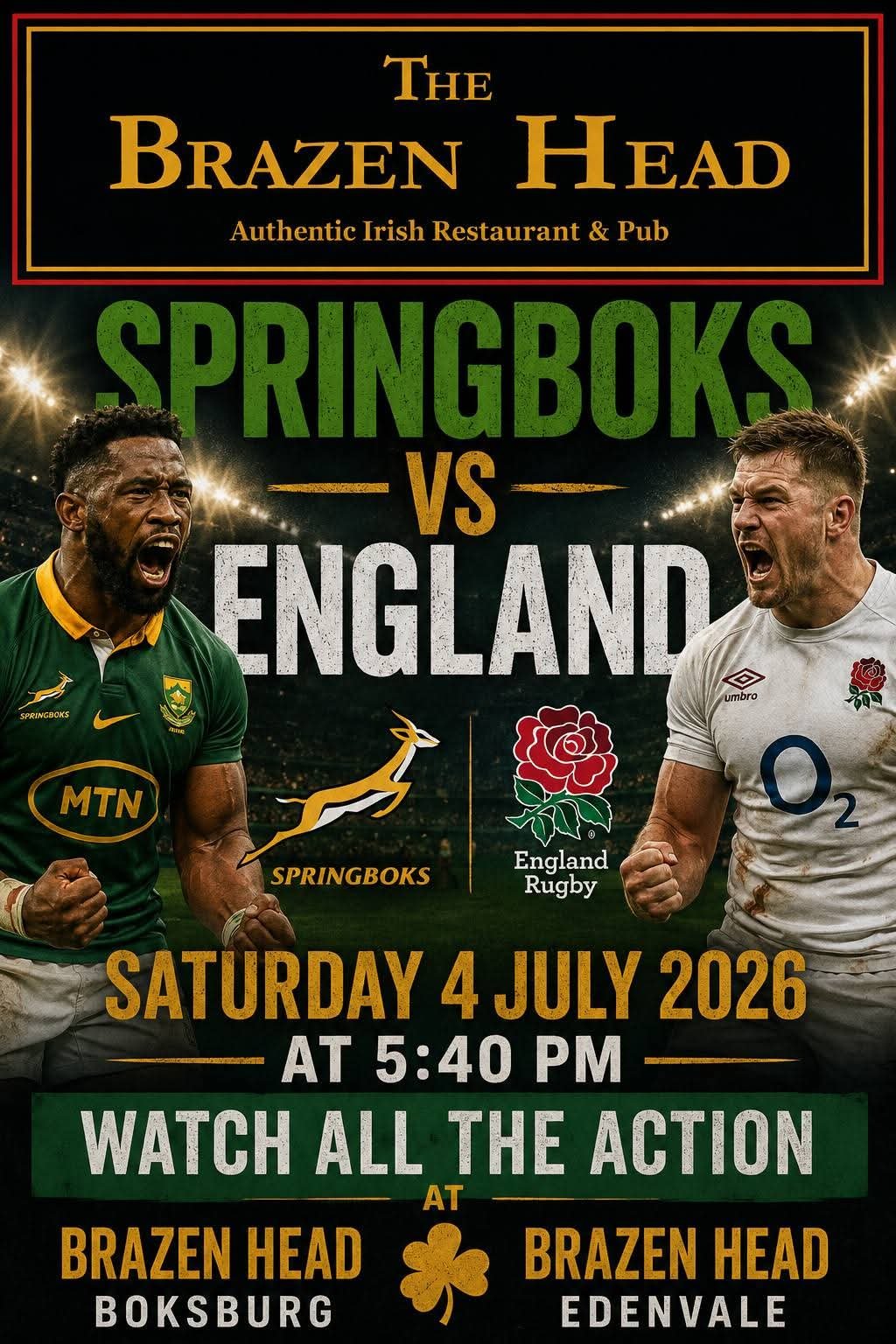 Springboks vs England