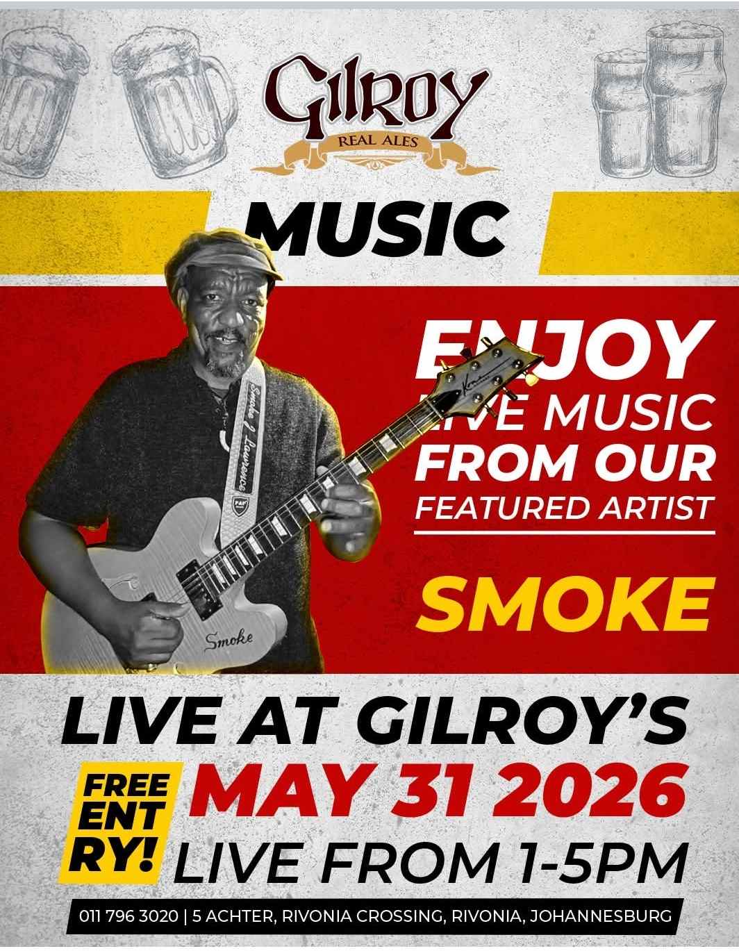 Smoke @ Gilroy's, 31-05-2026 13:00 - Image 1