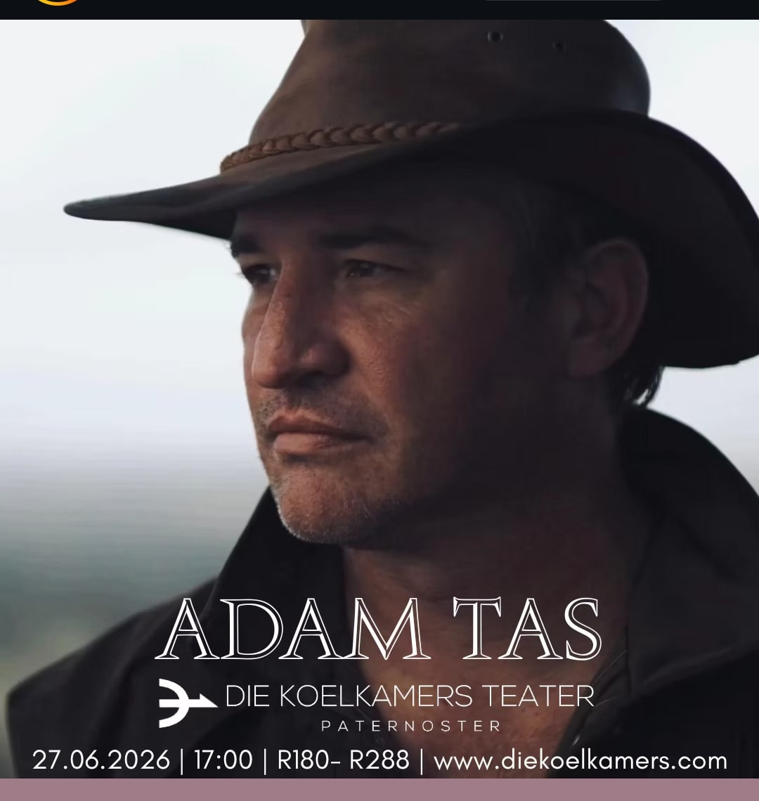 Adam Tas @ Die Koelkamers, Paternoster, 27-06-2026 17:00, R180 - Image 1
