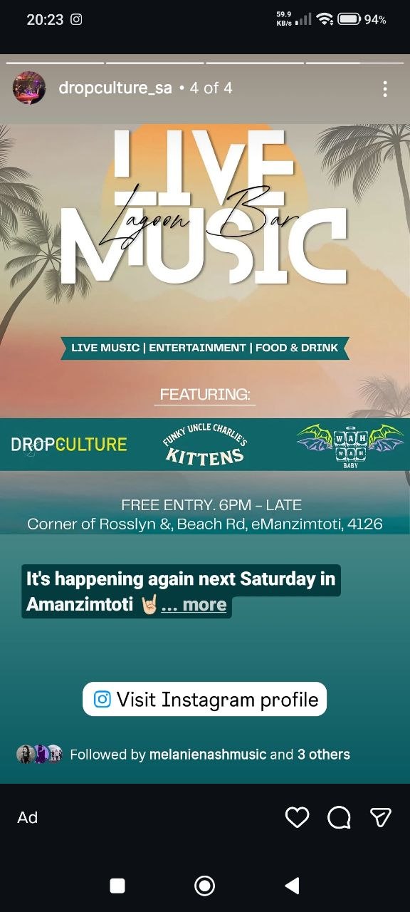 Kittens @ Lagoon Bar, 6 July 2026 18:00, Free