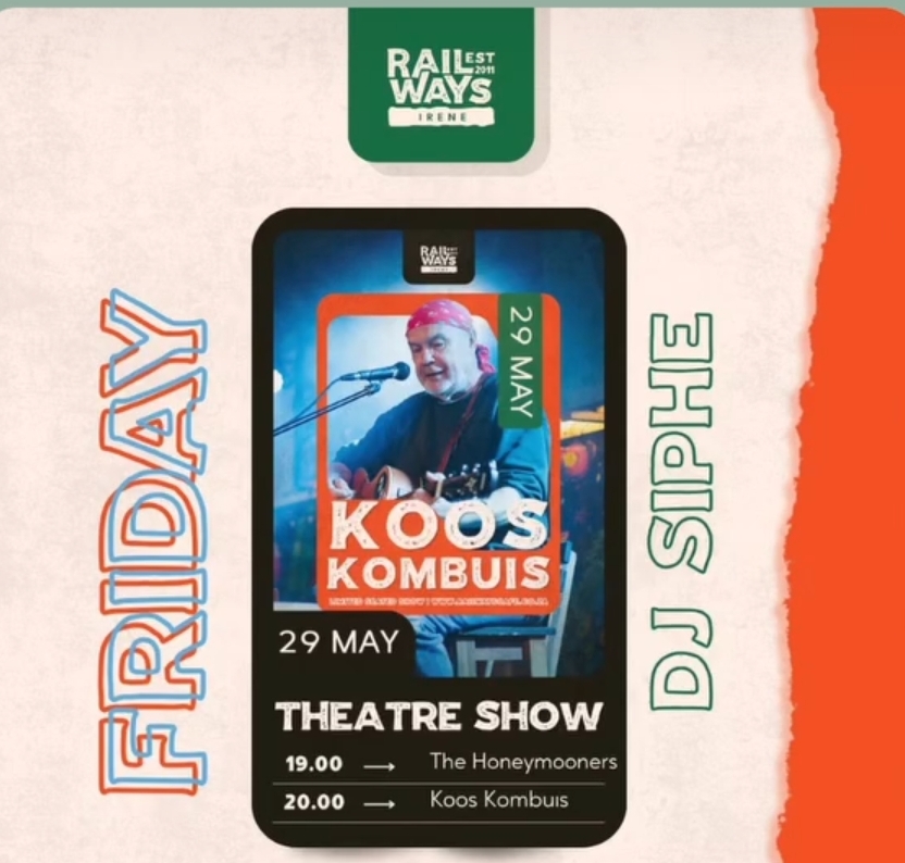 Koos Kombuis @ Railways Irene, 29-05-2026 19:00