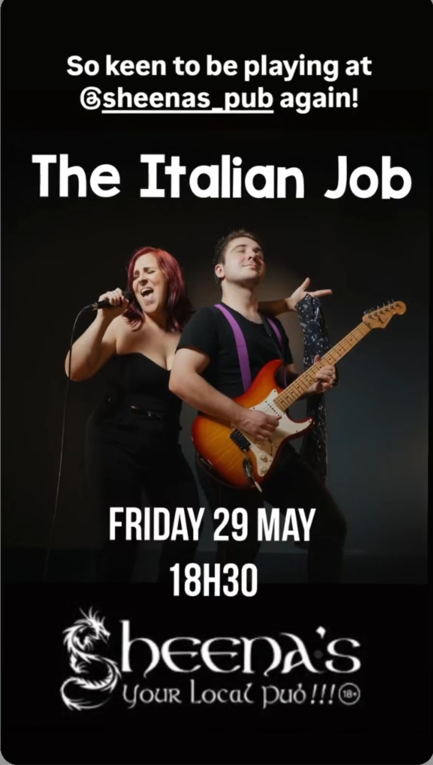 The Italian Job @ Sheena's Pub, 29-05-2026 18:30