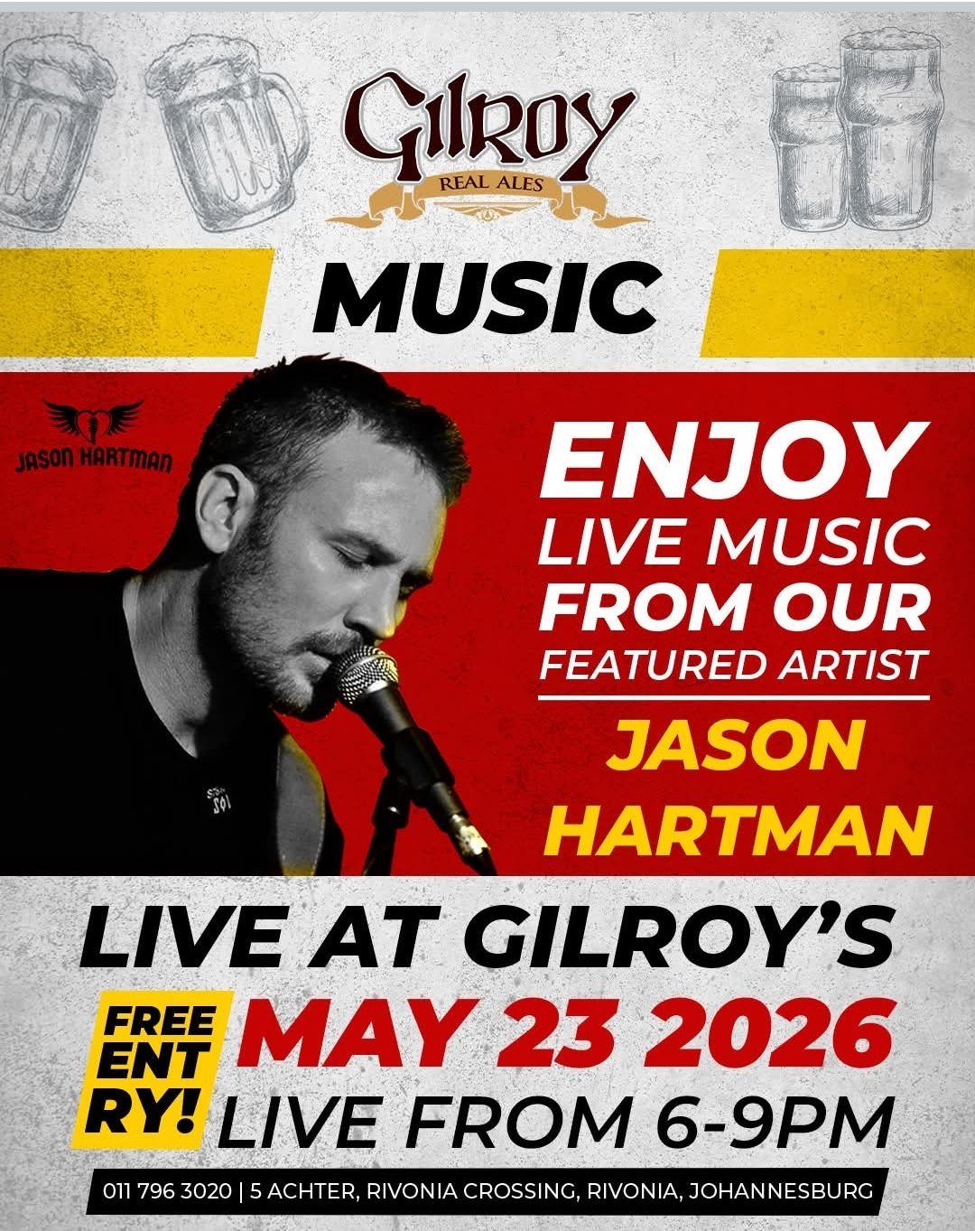 Jason Hartman @ Gilroy's, 23-05-2026 18:00