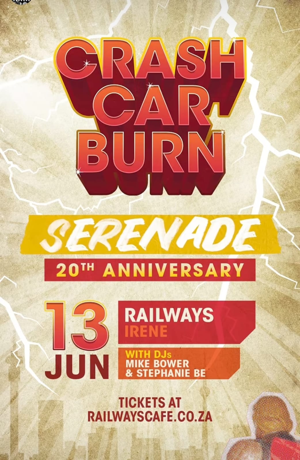 Crash Car Burn & Serenade @ Railways Irene, 13-06-2026 - Image 1