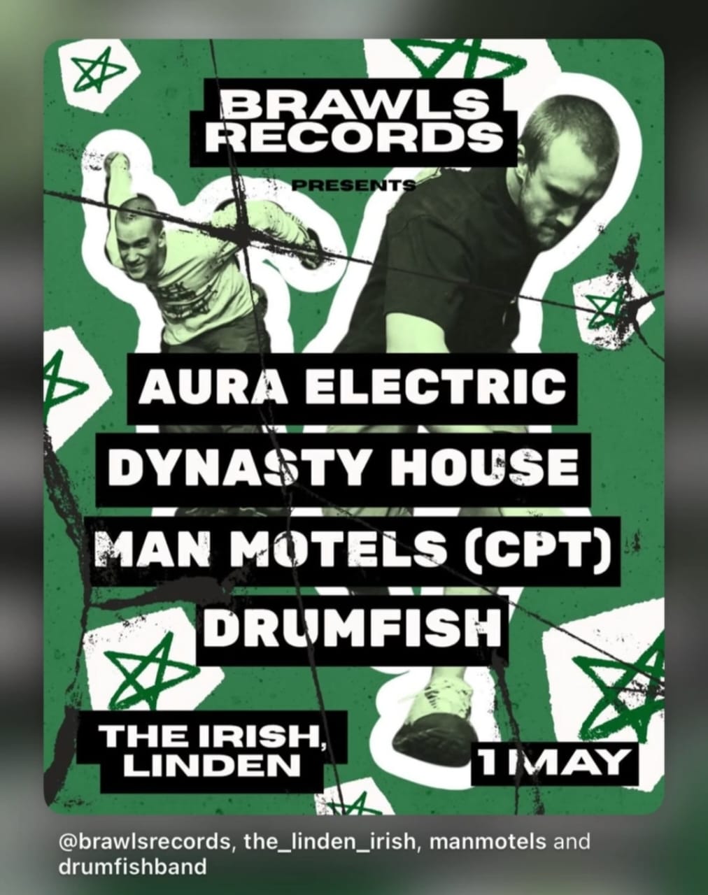 Aura Electric, Dynasty House, Man Motels (CPT), Drumfish @ Irish Club, 01-05-2026 - Image 1