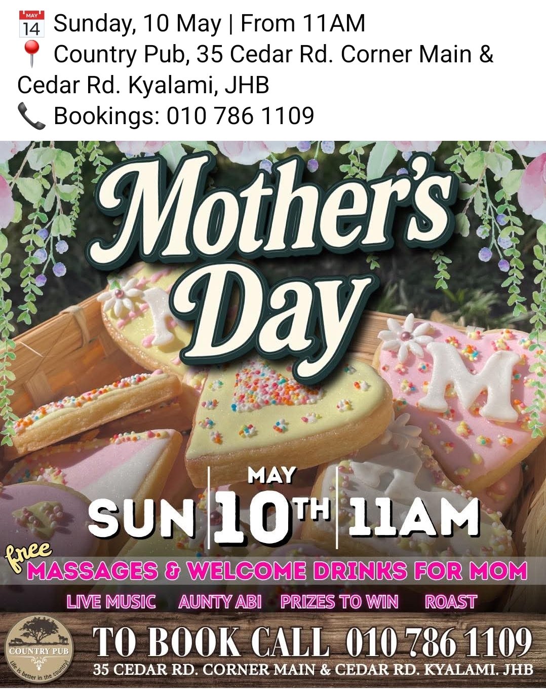 Mother's Day with Aunty Abi @ County Pub, Kyalami