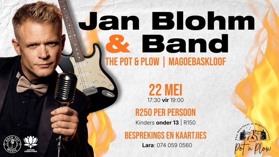 Jan Blohm @ The Pot & Plow, 22-05-2026 17:30, R250 - Image 1